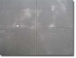 Photo of expansion joints in the surface of the concrete slab. 