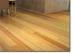 Photo of Tasmanian oak floorboards.