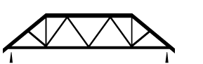 Diagram of a truncated standard truss. 