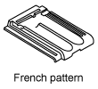 Diagram of a French pattern tile.