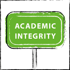 Academic integrity sign