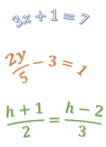 Examples of linear equations