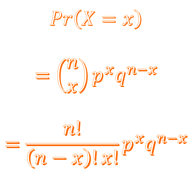 fancy formula  for binomial probability
