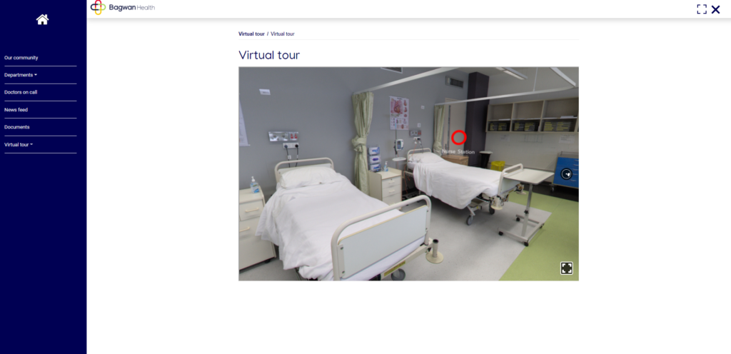 Virtual hospital tour 